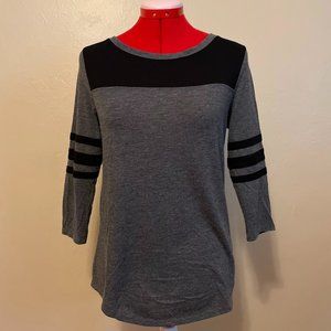 Grey and Black Striped Arizona Tee